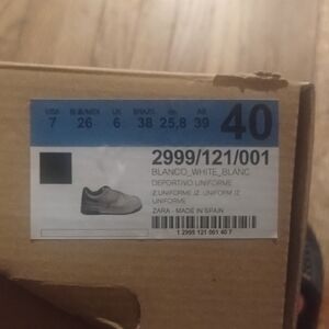 Zara Men's Blanco Athletic Shoes